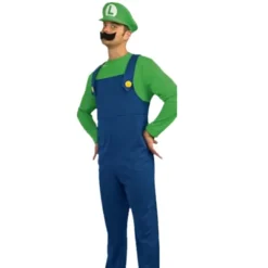 Voksne mænd Super Mario Bros Fancy Dress Cosplay kostume L
