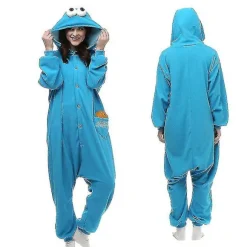 Voksne One Piece Pyjamas Dyr Kigurumi Onesie Til Mænd Kvinder Full Body Pyjamas Tegneserie Pyjamasdragt S
