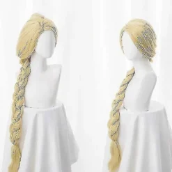 Voksne Piger Rapunzel Karneval Halloween Fest Fancy Kjole Cosplay Kostume Filtret Rapunzel Prinsesse Kostume Til Kvinder Lilla-lingling} only wig L
