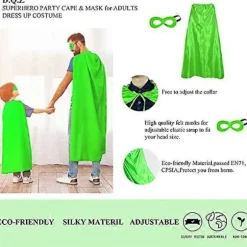 Voksne Superhelte Kapper Og Masker Kostumer Voksen Kappe Superhelt Festkapper