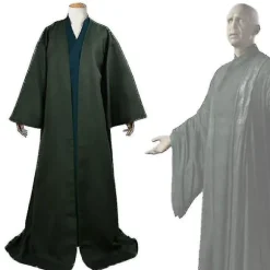 Voldemort Robe Cosplay Kostume Sæt Voksen Halloween Kostume Hættetrøje Cape 3XL-XS8- 1.2