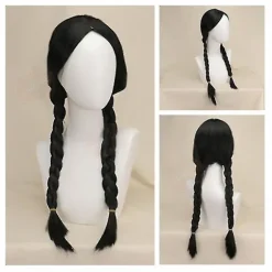 Wednesday Addams The Addams Family Nevermore Kostume Uniform Sæt Kvinder Tøj S Wig 1