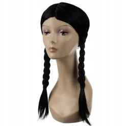 Wednesday Paryk med Fletninger - Addams Black