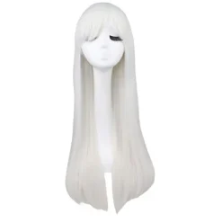 Wekity 80cm smuk charmerende Cosplay ligehår paryk, hvid