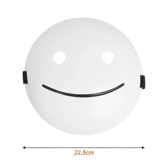 White Smile Dream Mask Cosplay Maske Rekvisitter til Halloween Karneval Party Maskerade