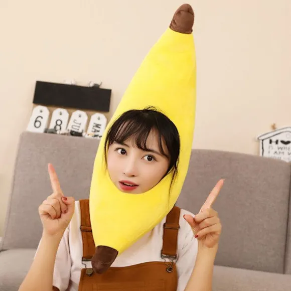 Wicked Costumes Sjov Banan Gul Hat til Voksne, Unisex