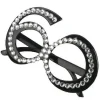 2X 60 års fødselsdag Glitter Diamant Briller Nyhed Briller Fancy Dress