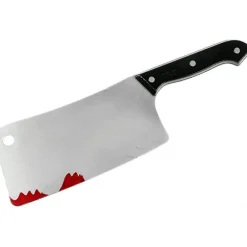 2x Blodig Kødøkse, Knive Realistisk Køkken Kødøkse Rekvisit Til Halloween Prank Legetøj Scene Rekvisitter