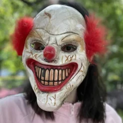 23,5x18cm, Joker Clown Latex Maske Halloween Horror Cosplay Kostume Tilbehør Til Voksne