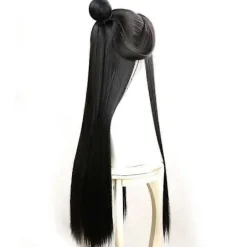 Xie Lian Cosplay Paryk Heaven Fors Blessing Cosplay Tian Guan Ci Fu Cosplay Sort Varmebestandig Syntetisk Hår Parykker + Parykhætte One Size One Size | Fyndiq