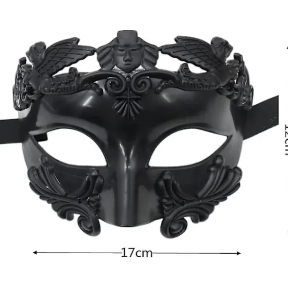 【xj】Maskerade Maske Romersk Græsk Mand Maske Venetiansk Maske Halloween Julemaske Til Fest Mardi Gras Bryllup Karnevaler