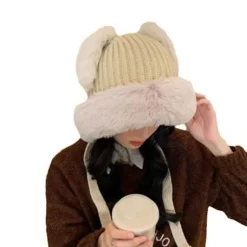 {xjxj} Varm hue Plys hat SORT