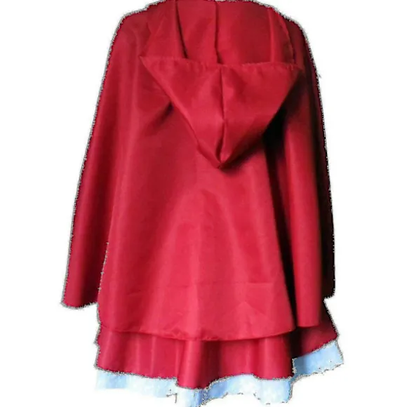 Xs-6xl Deluxe Voksen Rødhætte Kostume Med Kappe Kvinder Udklædning Halloween Fest Prinsesse Fancy Kjole color:6XL-Red Riding Hood