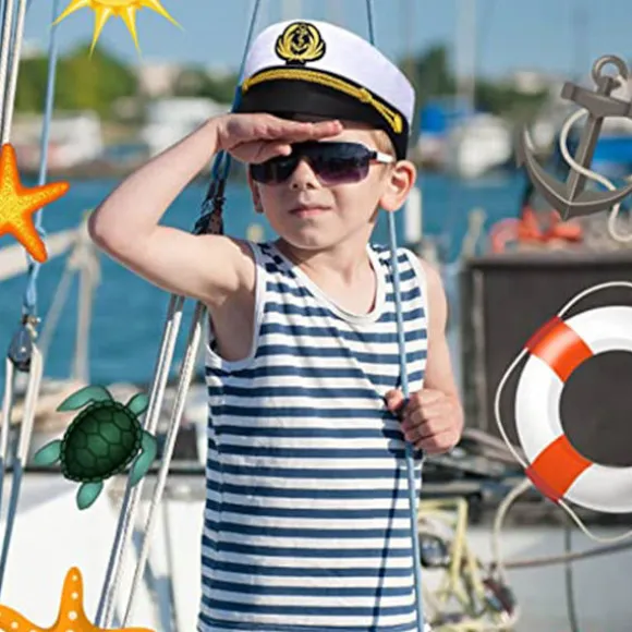 Yacht Kaptajn Hat Sømand Kaptajn Kostume Mænd Sømand Kasket Hue Navy Marine Hat