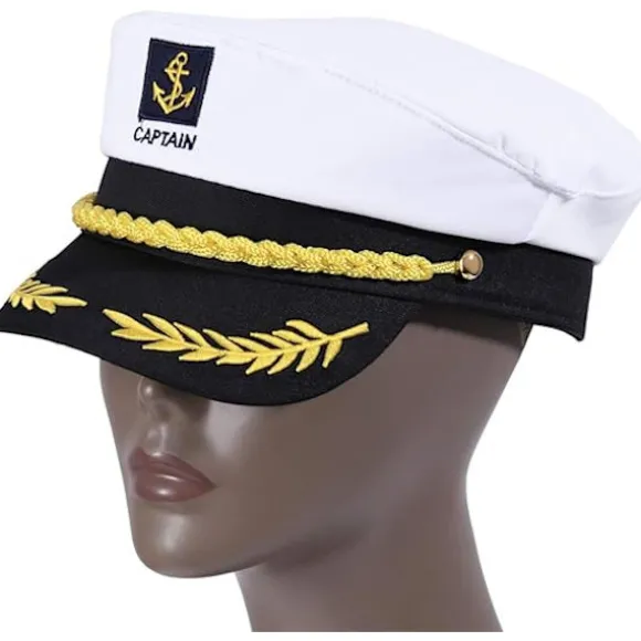 Yacht Kaptajnshat Voksen Skibsskipperhat Admiralhat til Mænd Kvinder Børn