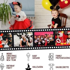 {YM}Sæt med 4 Mickey Mouse øre pandebånd Minnie Mouse øre pandebånd kvinder piger