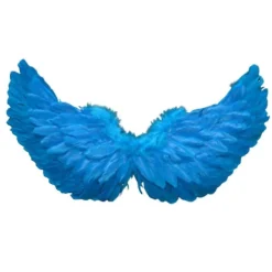 ZHOUBA Englevinger med elastiske stropper, lys farve, kostume, cosplay, fotograferingsrekvisitter, strop Sky Blue