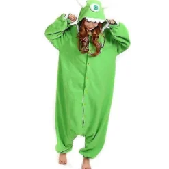 Zhouxixi Halloween-heldragt til voksne, tegneseriemonstre, pyjamas til kvinder og mænd, Kigurumi dyrepyjamas, hjemmetøj, cosplay-festkostume MCJY M Blue | Fyndiq