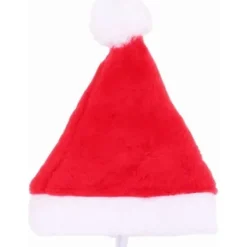 Zmmyuluo Kæledyrs julehuer 4 stk. katte nissehuer 14 cm x 20 cm kæledyrshuer hund kat kæledyr nissehuer til kat hvalp hund, røde julehuer, (HF-TD)CJY White Red | Fyndiq
