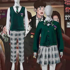 Zombie Campus Kostume Piger Plisseret Skoleuniform Cosplay All Of Us Are Dead Uniform Til Kvinder Mænd Female S