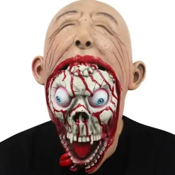 Zombie Latex Cosplay Mask Halloween Mask Hovedbeklædning til fest