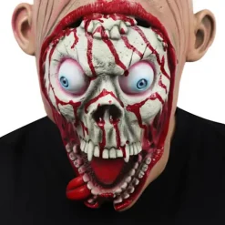 Zombie Latex Cosplay Mask Halloween Mask Hovedbeklædning til fest